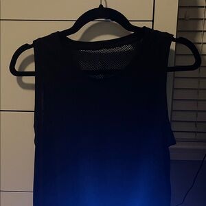 Old Navy Black Mesh Tank Top